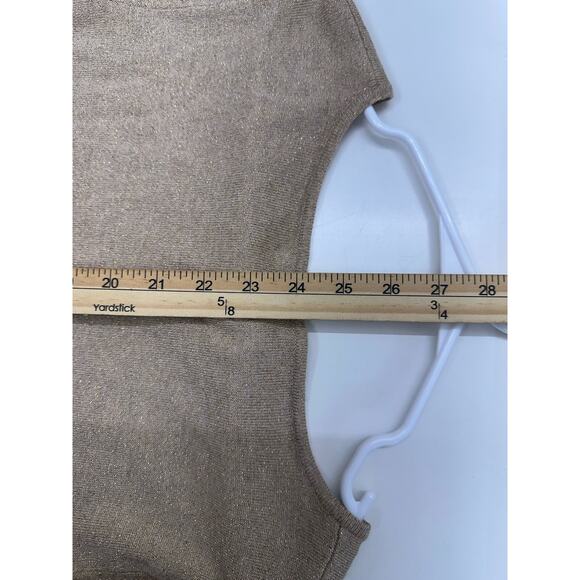 Calvin Klein Womens Top Size Medium Brown Long Bell Sleeve Knit - Picture 9 of 11